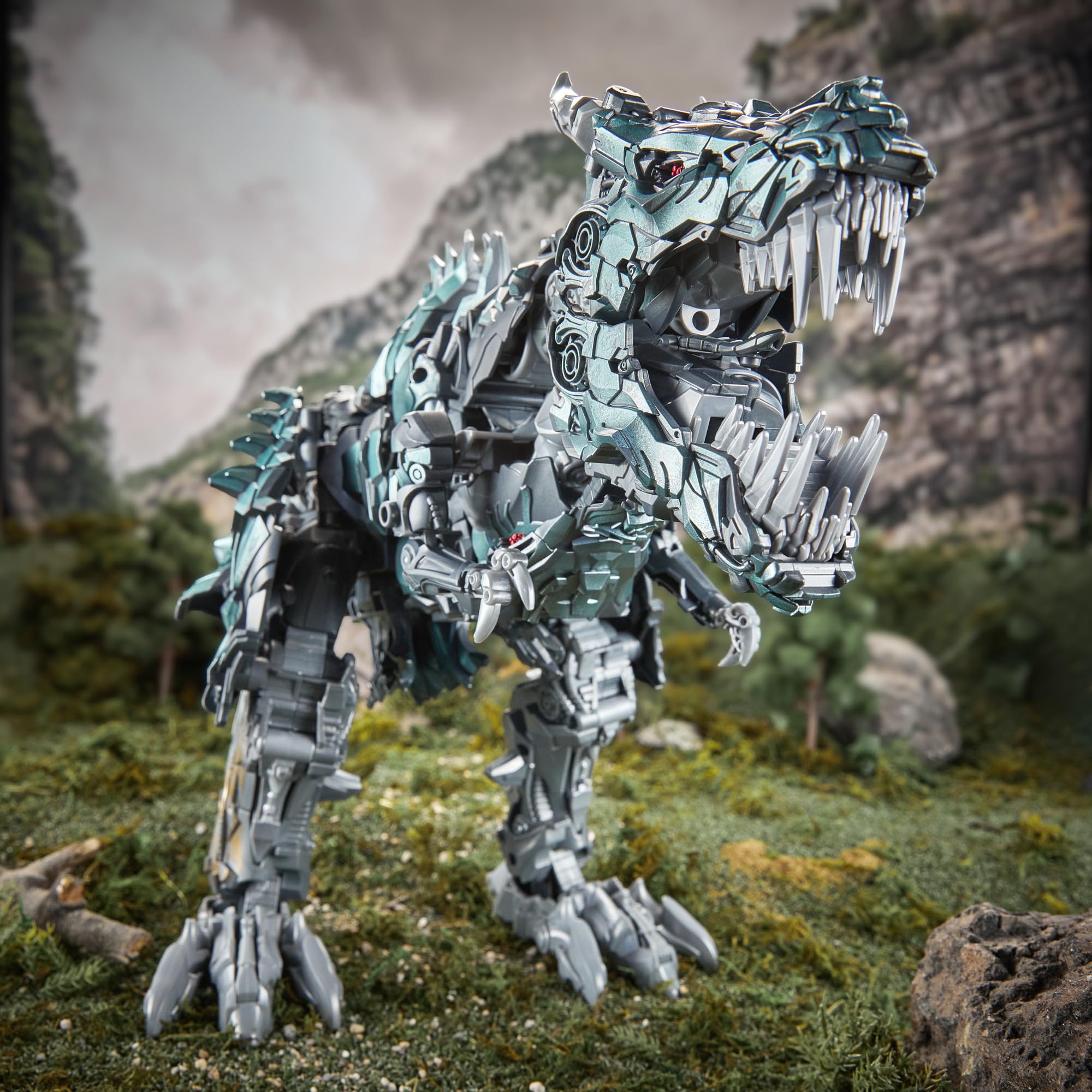 Transformers Studio Series, L'era dell'estinzione, Grimlock, action figure convertibile collezionabile Titan Class da 38 cm, dai 15 anni in su