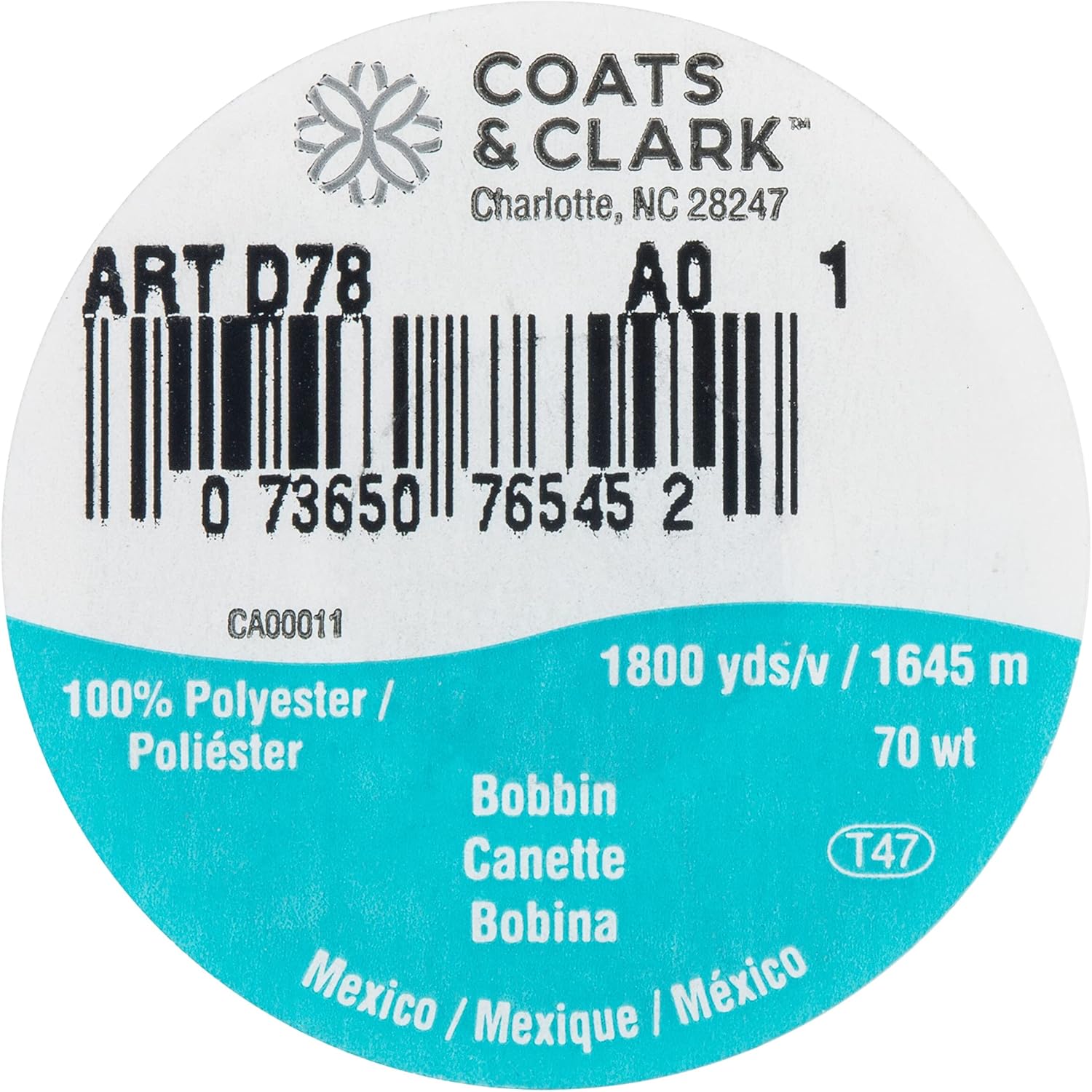 C&C Bobbin Thread 3 - Pack of White Thread