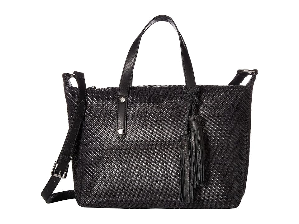 

Tommy Bahama Grenadine Satchel (Black Woven) Satchel Handbags
