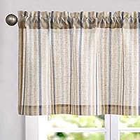 Vista 18 de Vangao Cenefas Grises para Ventanas de 18 Pulgadas Cenefas Sólidas para Sala de Estar para Ventanas Blackout Oscurecedoras de Habitación