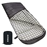 HiZYNICE Sleeping Bags for Adults Large Wide Cold Weather 0 Degree XL XXL Plus Size Oversized,Olive Brown Left Zip