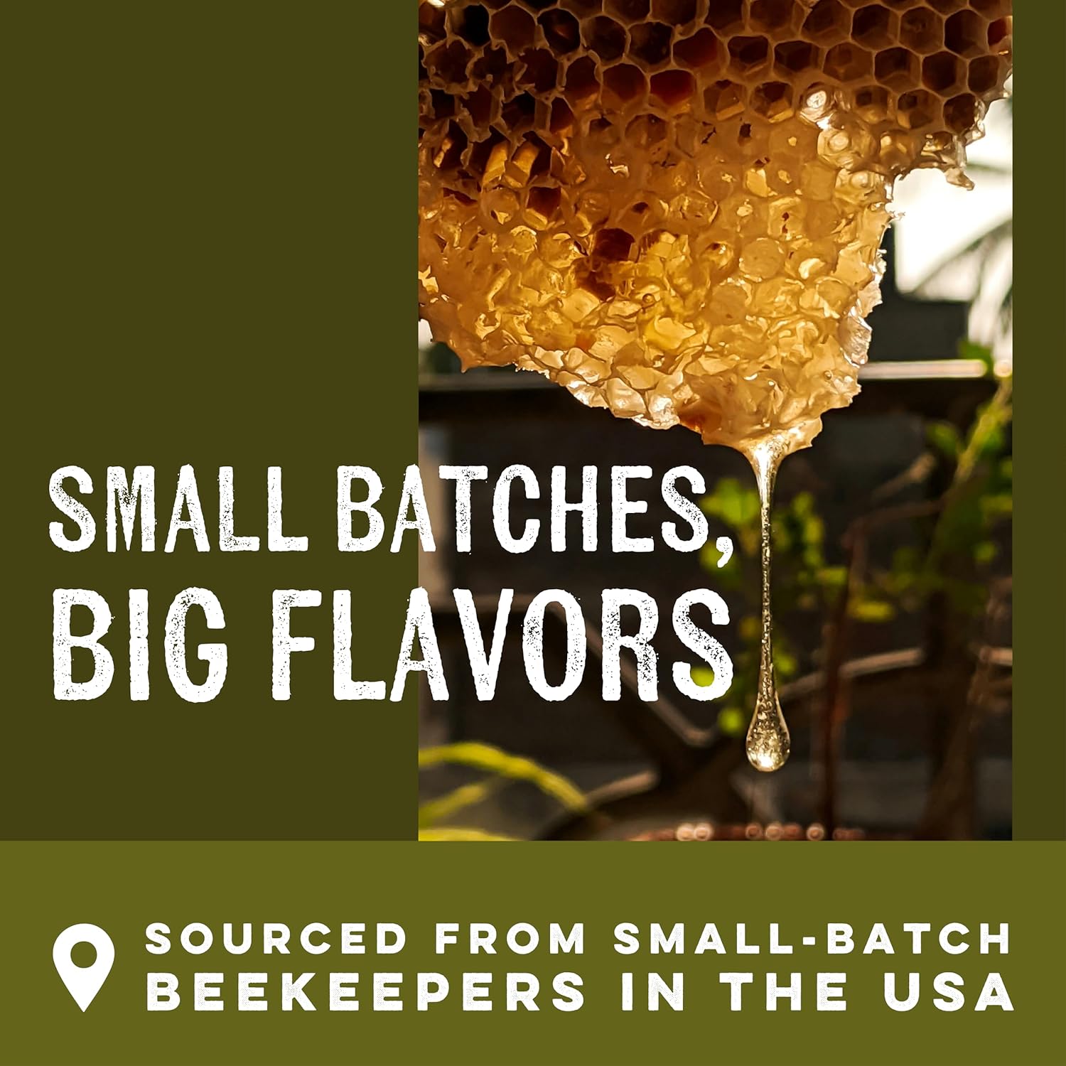 Goshen Honey Extremely Raw Buckwheat Dark Honey - Unfiltered, Unprocessed, Pure & Natural from Amish Country in the USA - Rich Flavor for Tea, Cooking, Wellness - Dairy & Gluten Free - 454g/16Oz