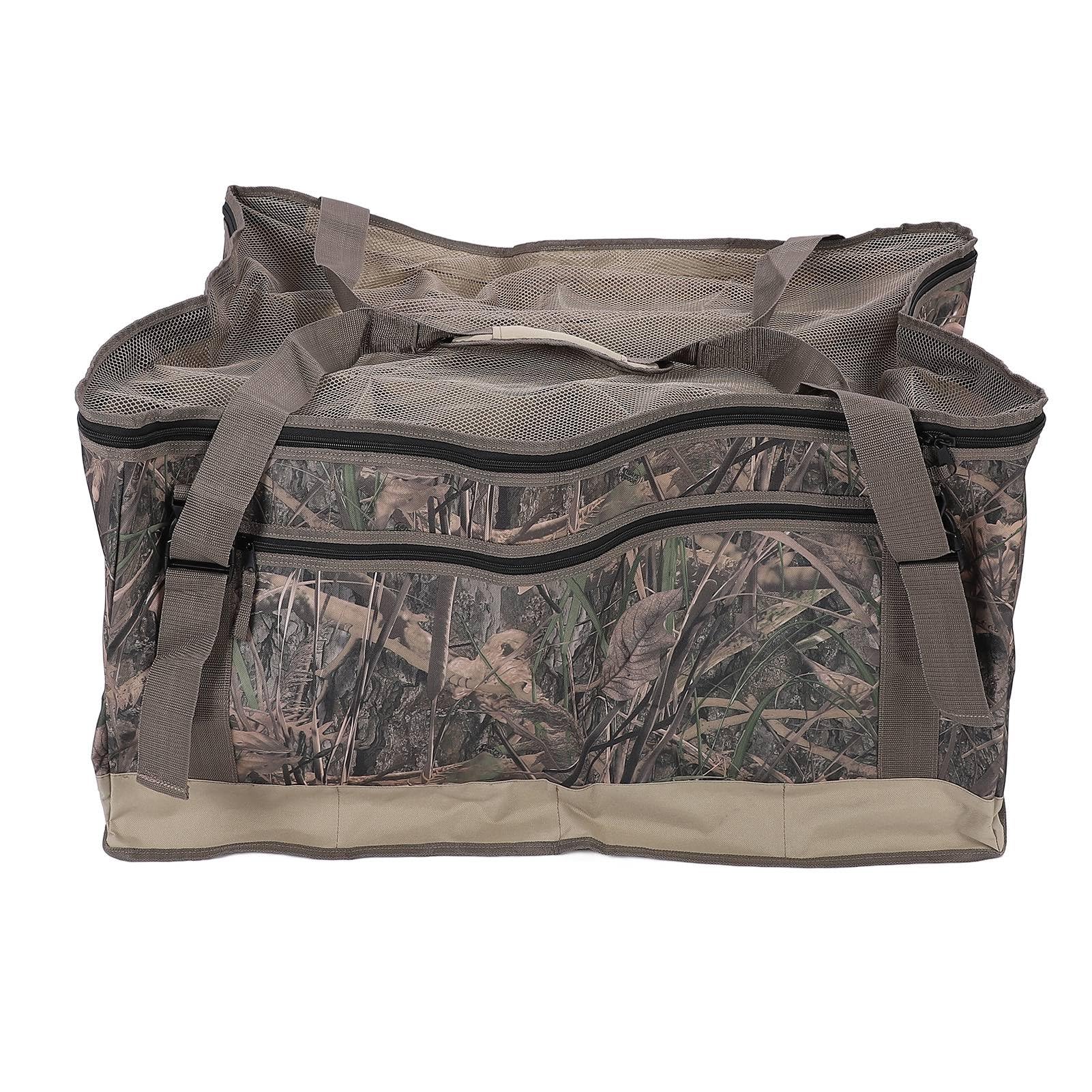 BTSEURY Duck Bag, Duck Decoy Bag with Lid Zipper, 12 Slot 600D Oxford Cloth EVA Duck Bag for Outdoor