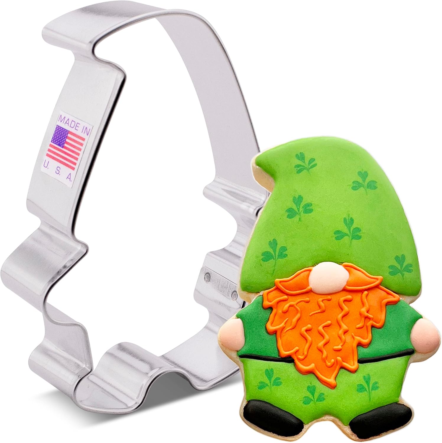 Gnome Cookie Cutter, 4" Made in USA by Ann Clark