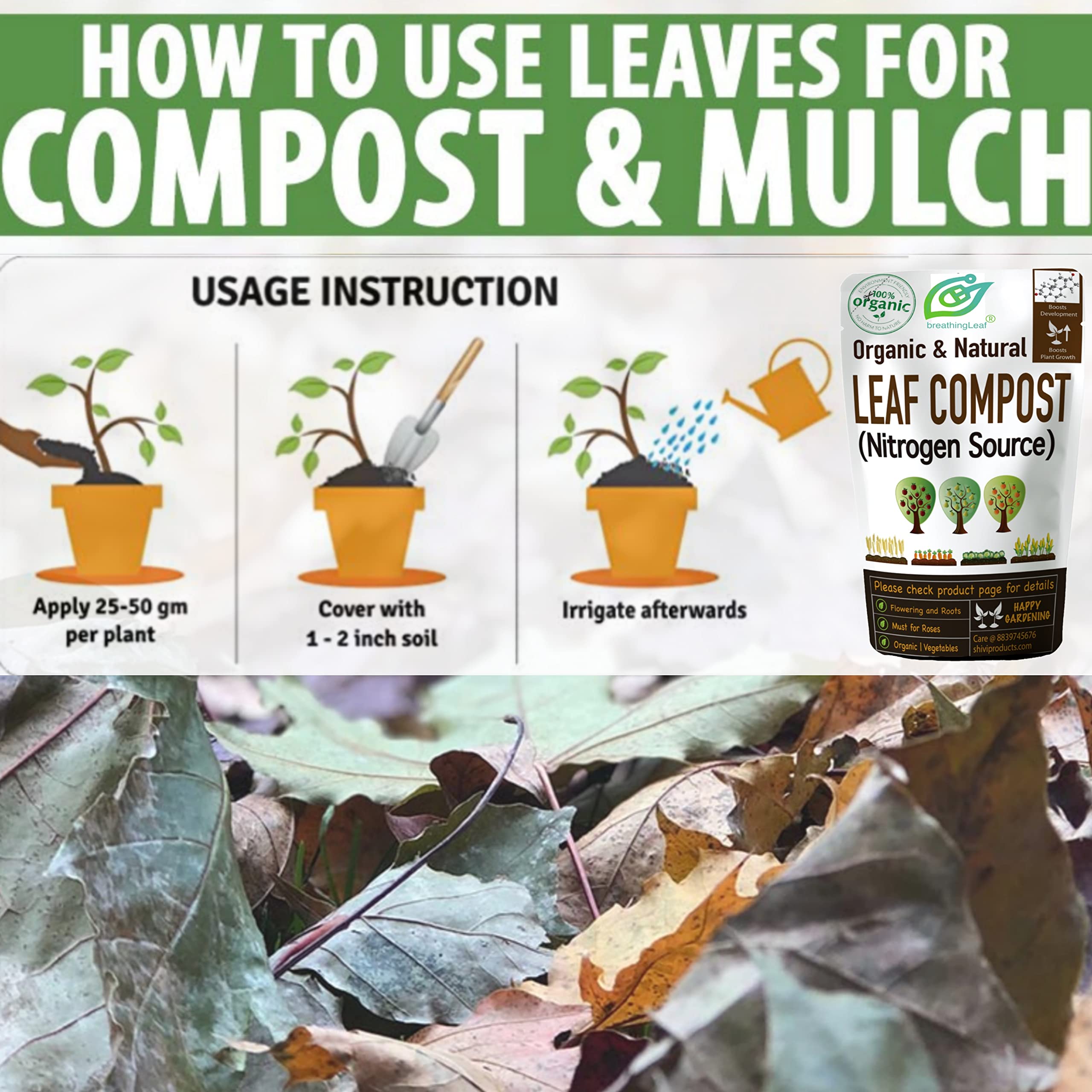 Organic Leaf Compost - Boost Your Garden! -3