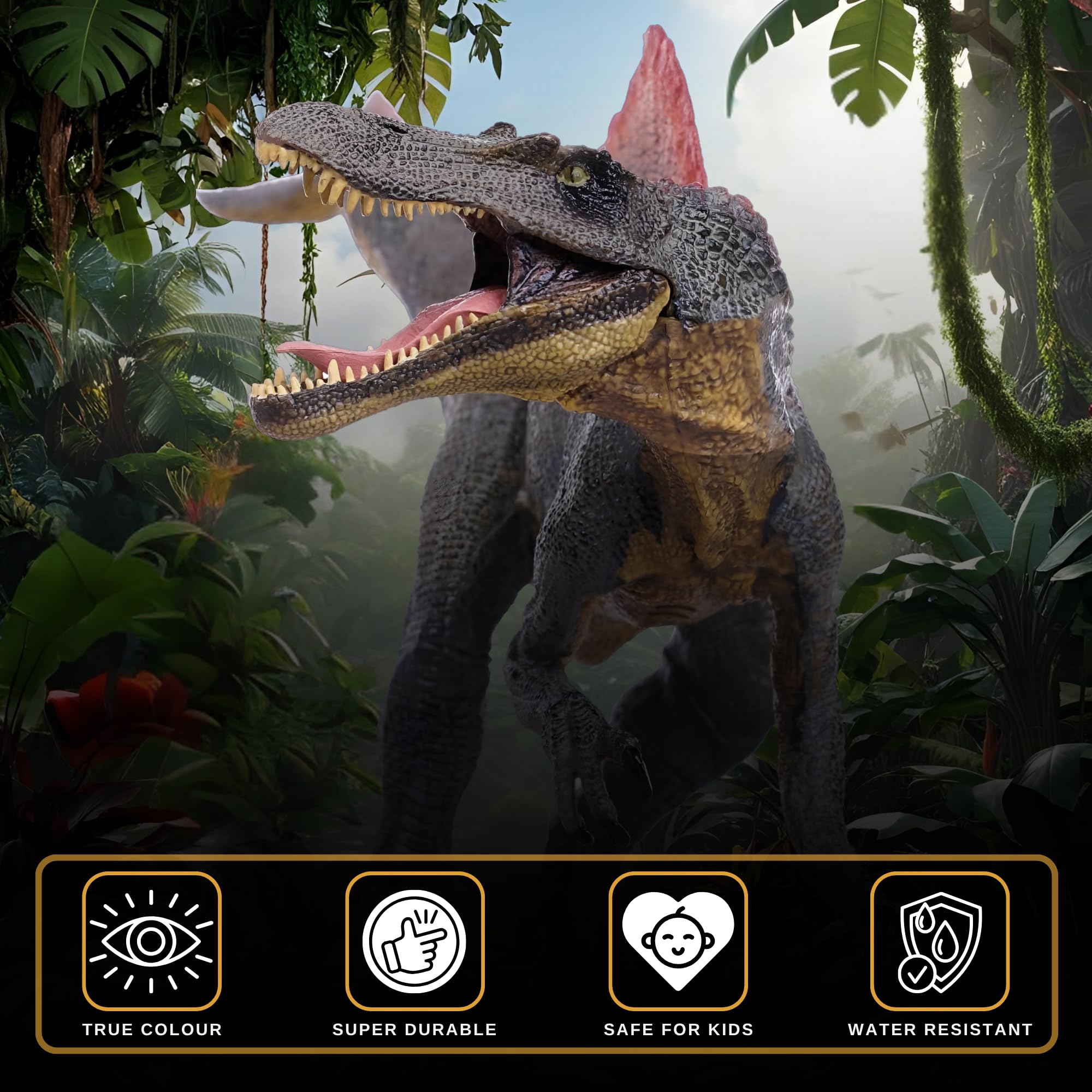 Spinosaurus Toy Dinosaur Action Figure, Realistic Spinosourus Dinosaurs Toys for Kids, Spinosaurus Dinosaur Toy for Play and Display, Jurassic Dino Toys for Boys & Girls (Spinosaurus) — Amazon image 4