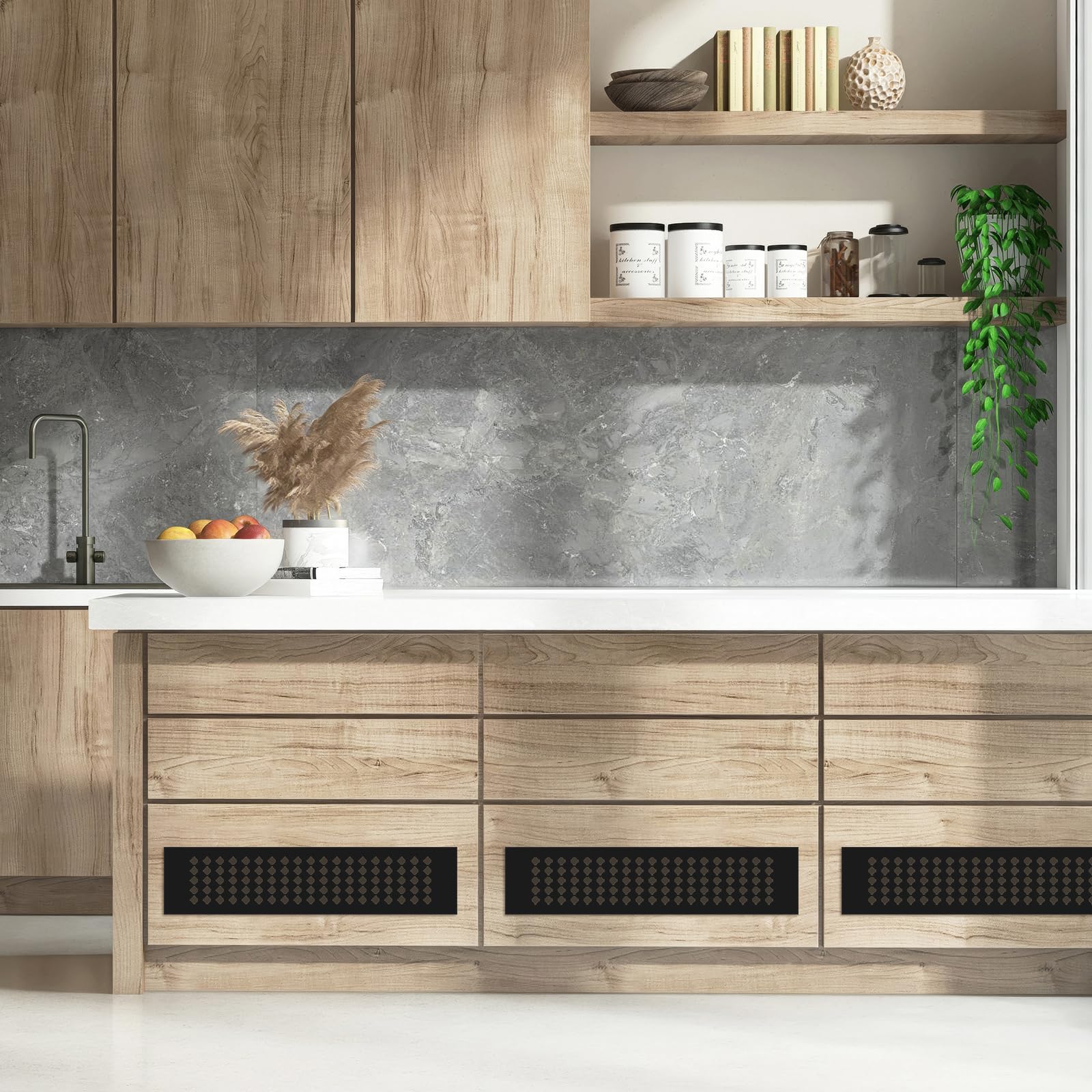 Sourcing Map Lüftungsgitter Aus Alu, 30x5 Cm, Für Schrank & Kleiderschrank – Silber Eloxiert