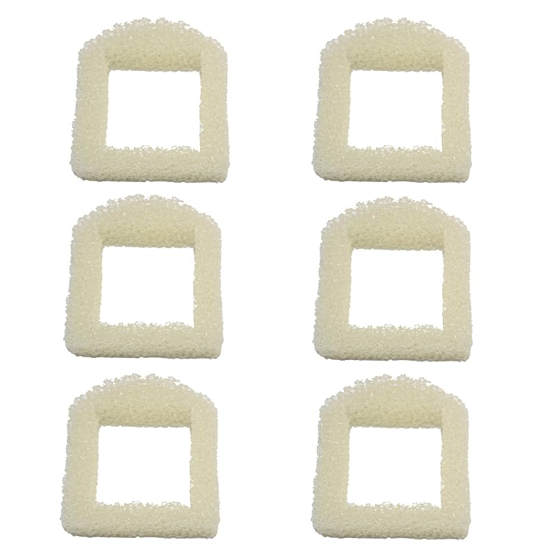 Refil de Espuma para Pré-Filtro de Fonte para Cães e Gatos HQRP Compatível com Drinkwell PAC00-13711/PAC00-13194, Pacote com 6