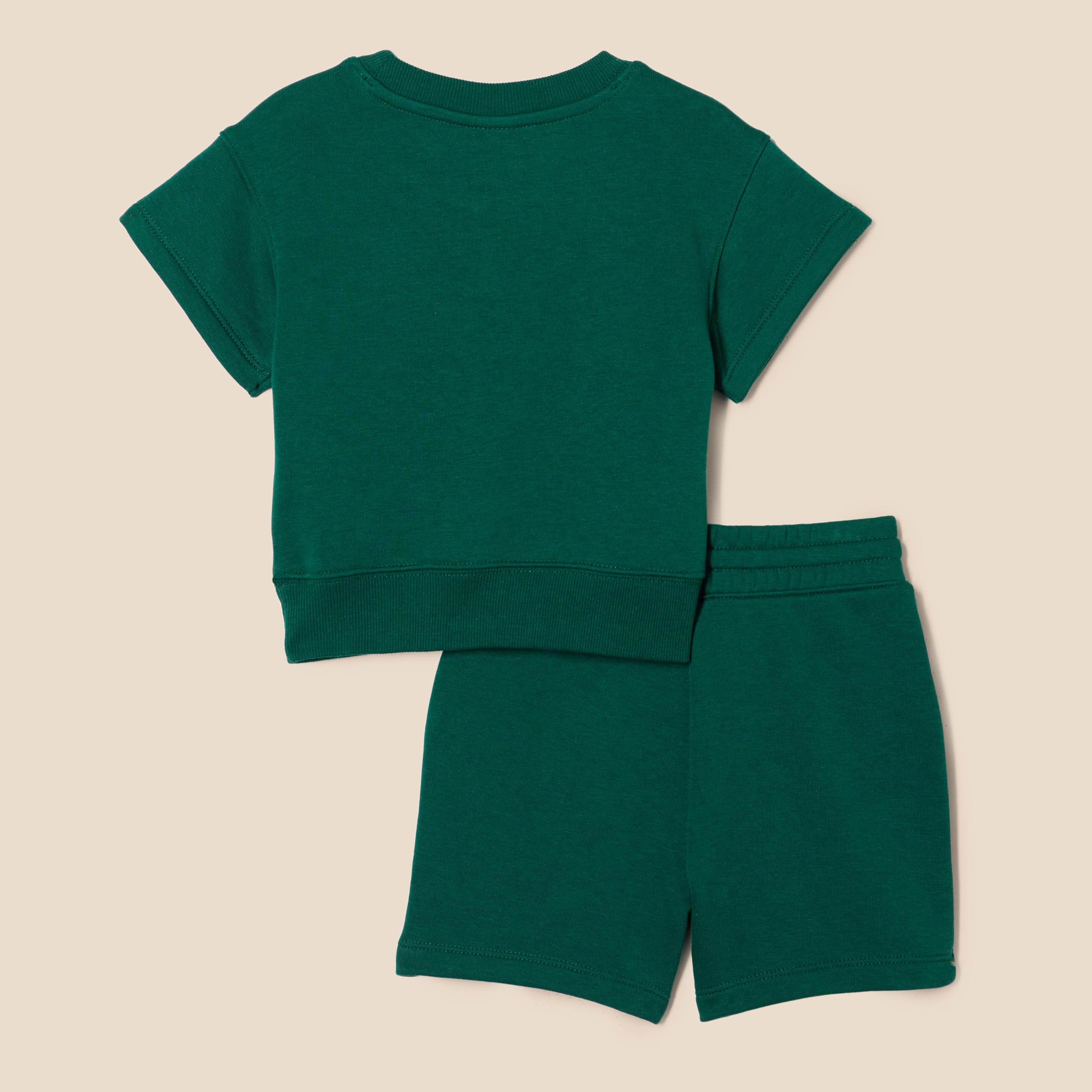 Amazon Essentials Conjunto de sudadera y pantalones cortos de corte holgado Niño, Pack de 2