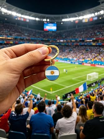2026 World Cup Keychain, Football Trophy Key Ring, Lightweight and Suitable for Fans to Collect