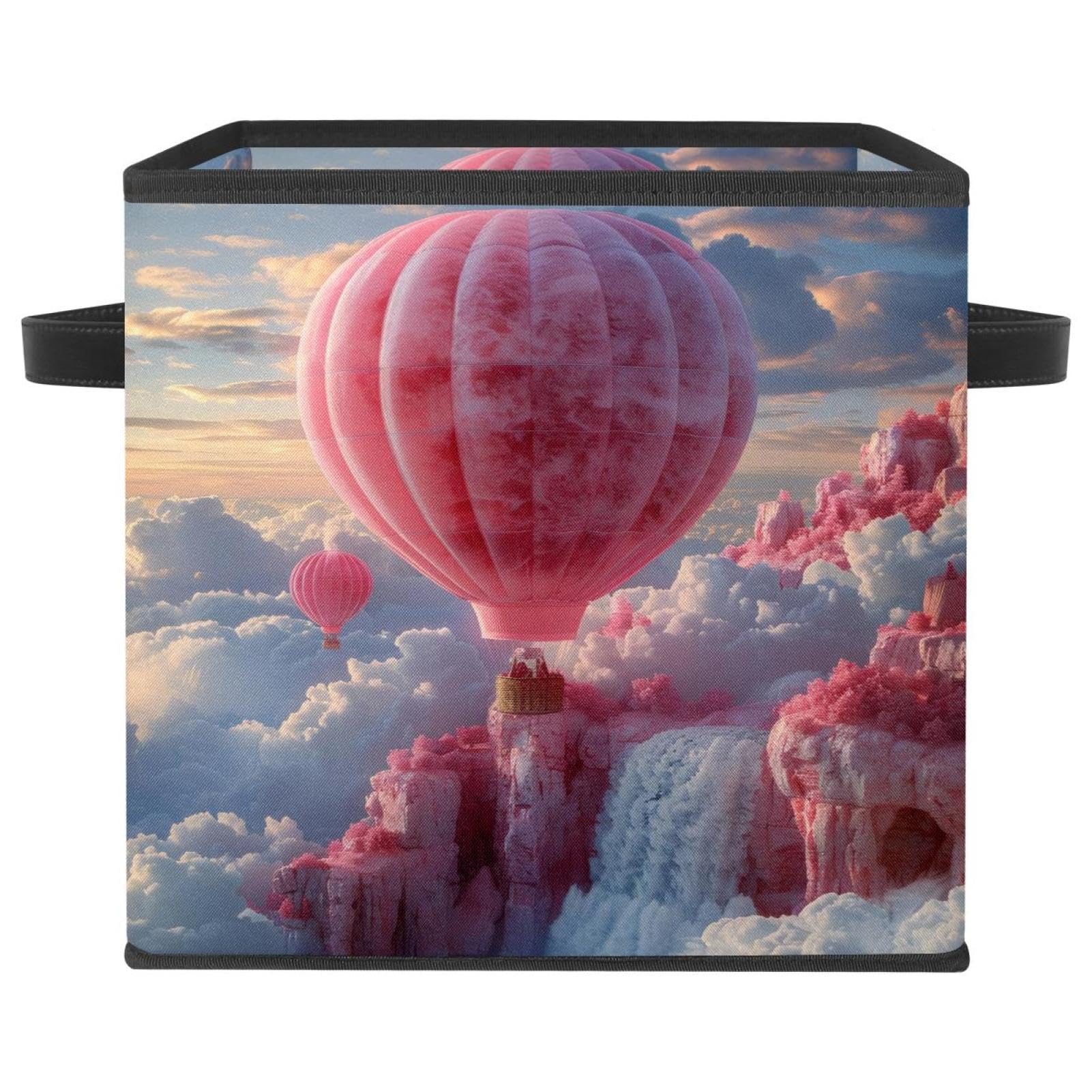 Boîte de rangement pliable rose pour optimiser vos étagères