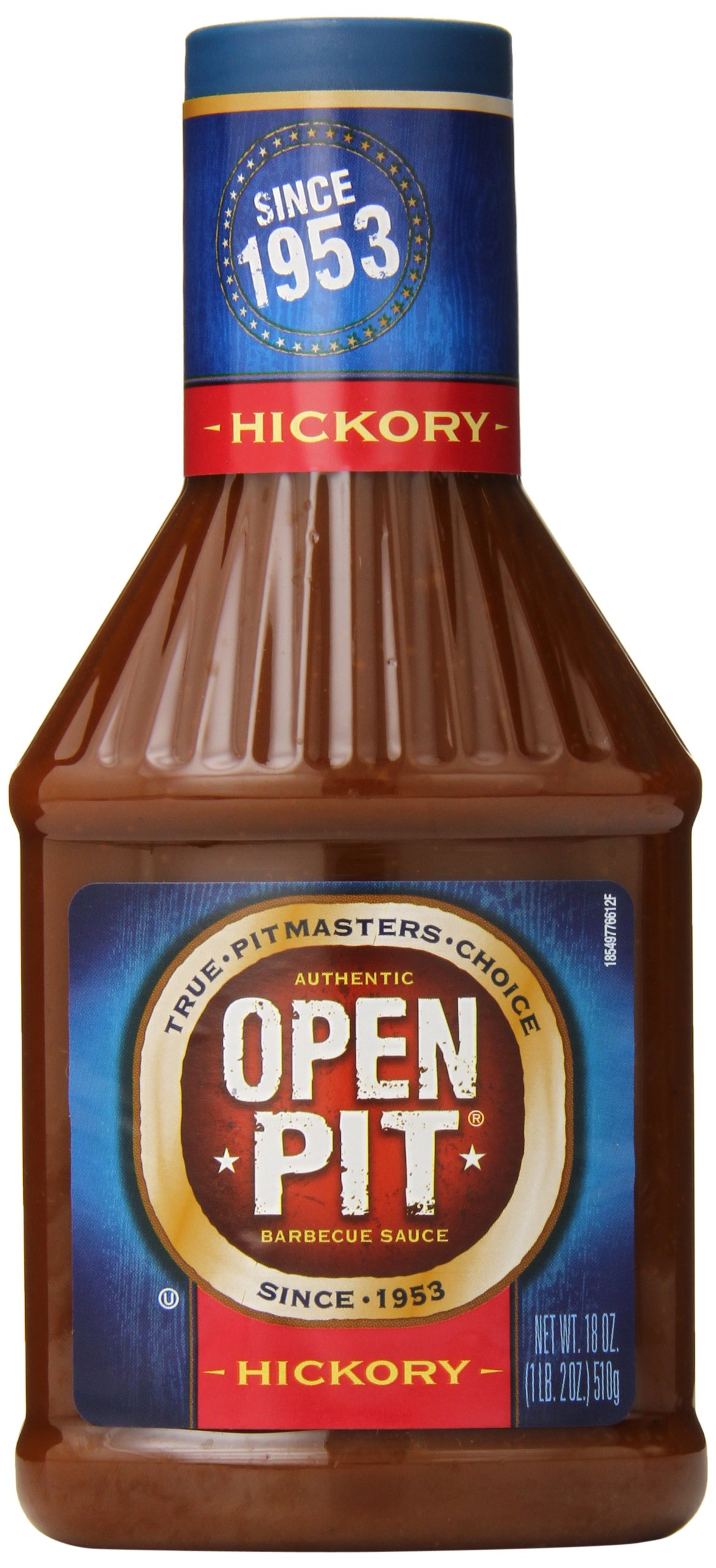 Open PitBlue Label Hickory Barbecue Sauce, 18 oz. (Pack of 12)