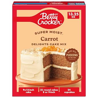 Betty Crocker Delights Super Moist Carrot Cake Mix, 13.25 oz