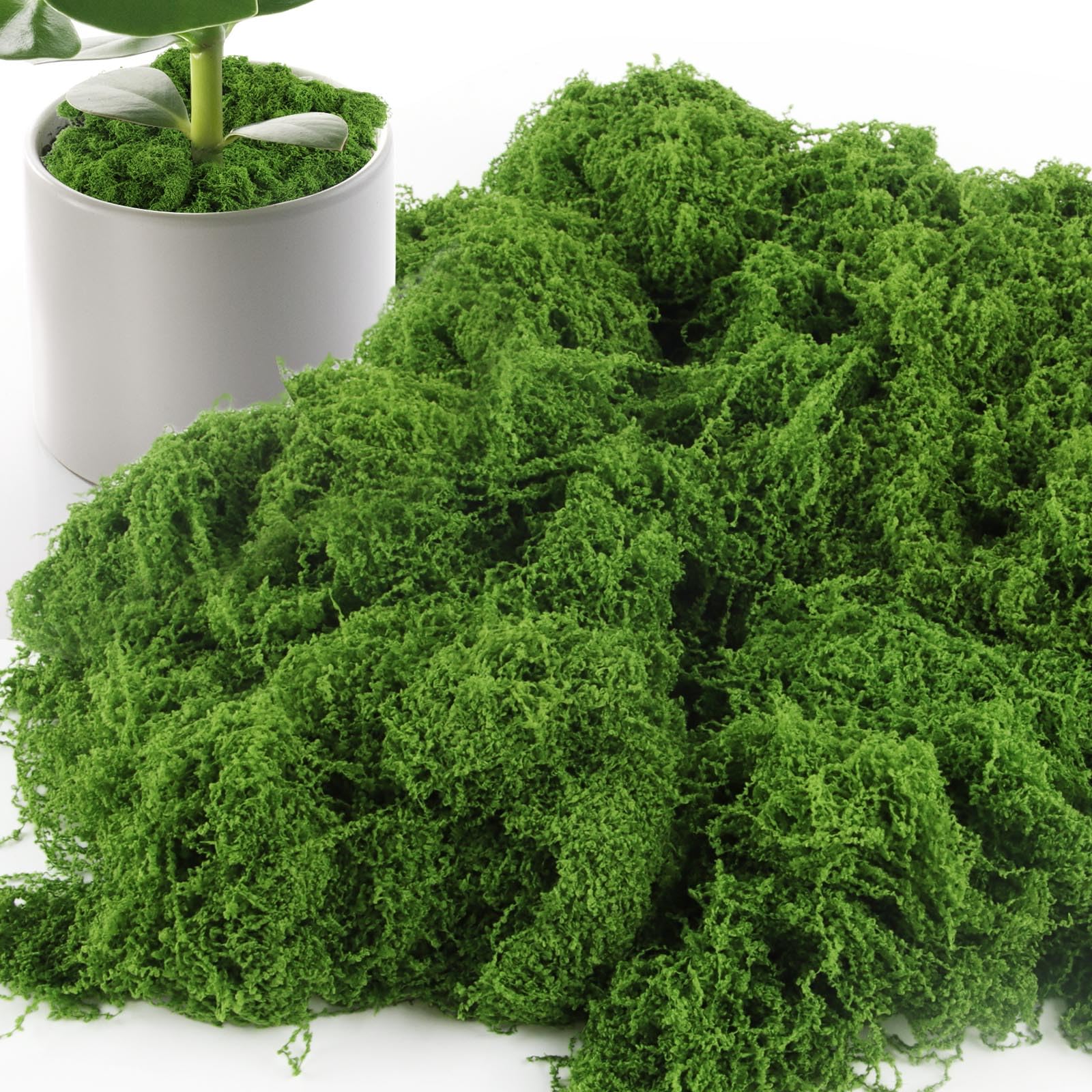 CIYIN 100g Mousse Artificielle pour Décorations Florales, DIY et Travaux Manuels en Vert Foncé