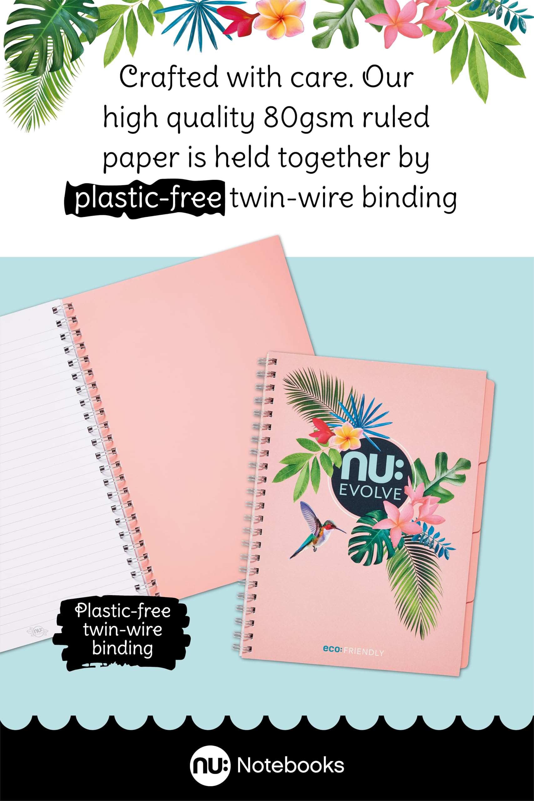 nu: A4 Pink Recycled Project Book - Image 3