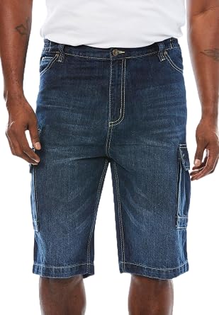 Liberty Blues Denim Cargo Shorts | Mens Big & Tall