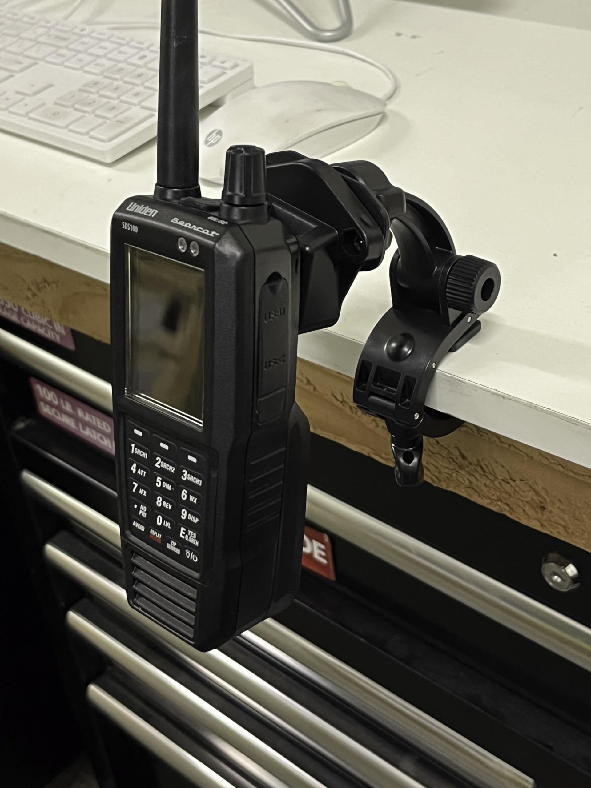 Lido Edge Table Shelf Mount for Uniden SDS100 and BCD436HP