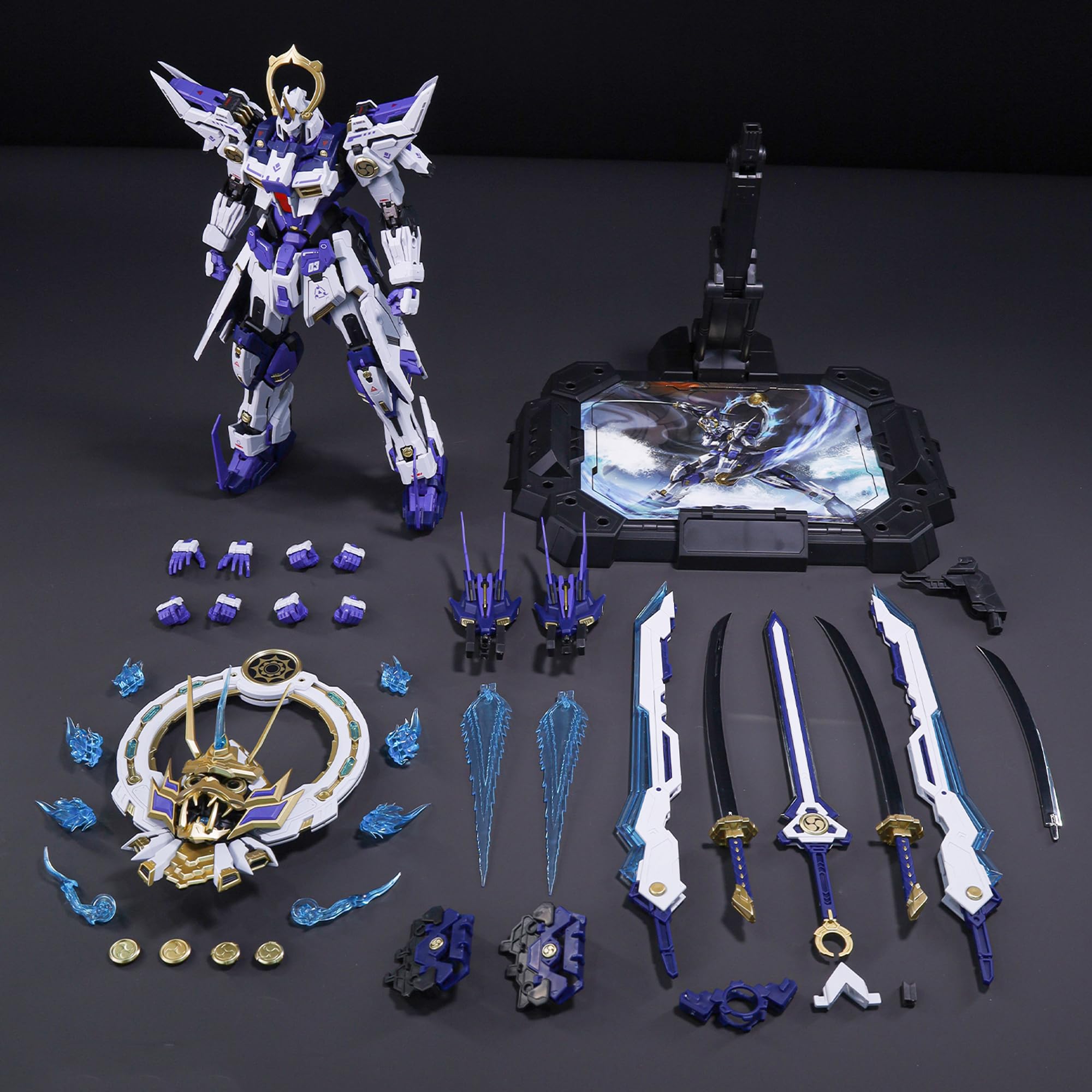 TOYVERSE CANG-Toys 1/100 Model Kit War of The God, Fujima Sector SUSANOO Deluxe Edition, scheletro in lega, modello di Mecha in plastica da assemblare, 15 anni in più