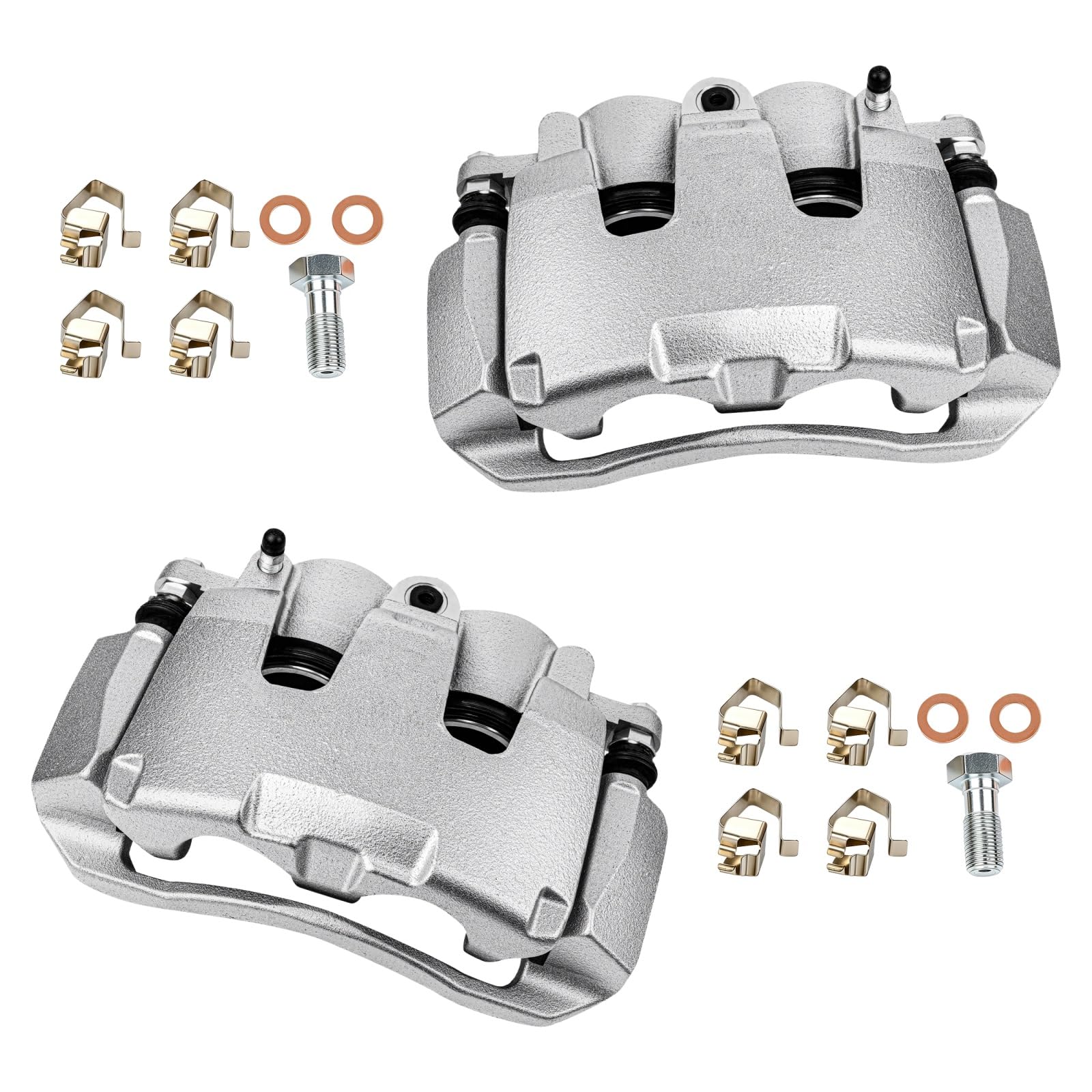 cciyu Front Left &amp; Right Disc Brake Calipers With Bracket 18B5008 18B5009