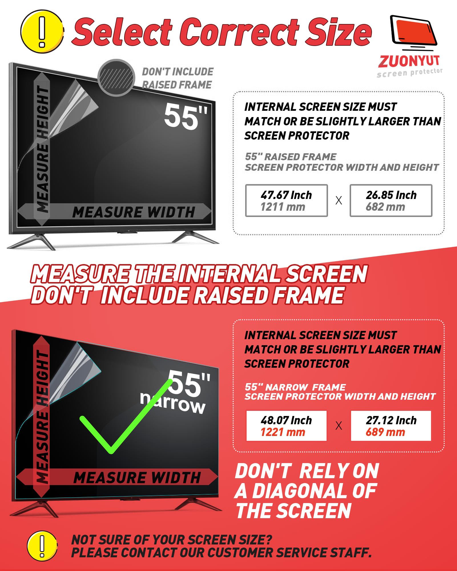 Pellicola antiriflesso per schermo TV da 55 pollici per TV, schermo antiriflesso da 55 pollici, filtro per luce blu, protezione antiriflesso per schermo TV, schermo antiriflesso per schermo