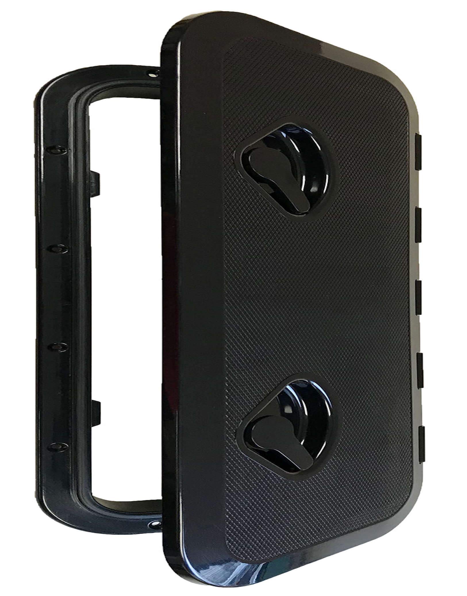 Portello Di Accesso Per Barca 270x375 Mm - Nero In ABS Resistente Ai Raggi UV, Apertura 180° - Foto 9