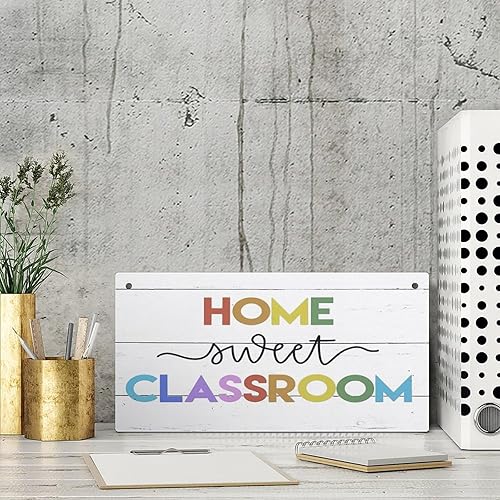 Miniatura 4 de Home Sweet Classroom Rainbow Aula Decoración de aula Póster de Aula de Arte Infantil Regalo para Profesores Divertidos Letreros de Granja Regalo de