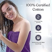 Vista 3 de Juego de toallas de baño de 4 piezas