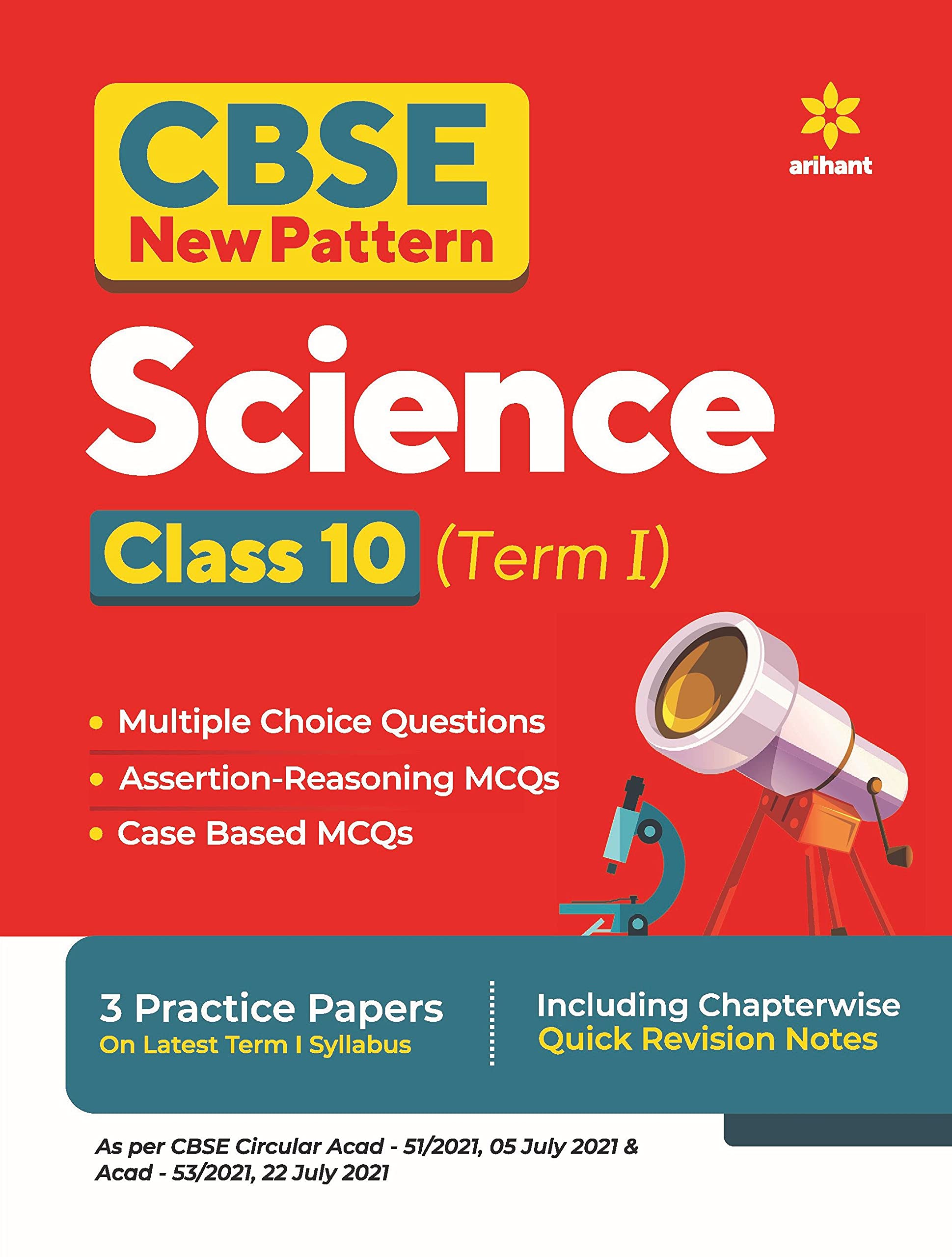 CBSE New Pattern Science Class 10 for 2021-22 Exam (MCQs based book for Term 1) [Paperback] Manish Dangwal,Arshdeep Kaur , Juhi Bhatia