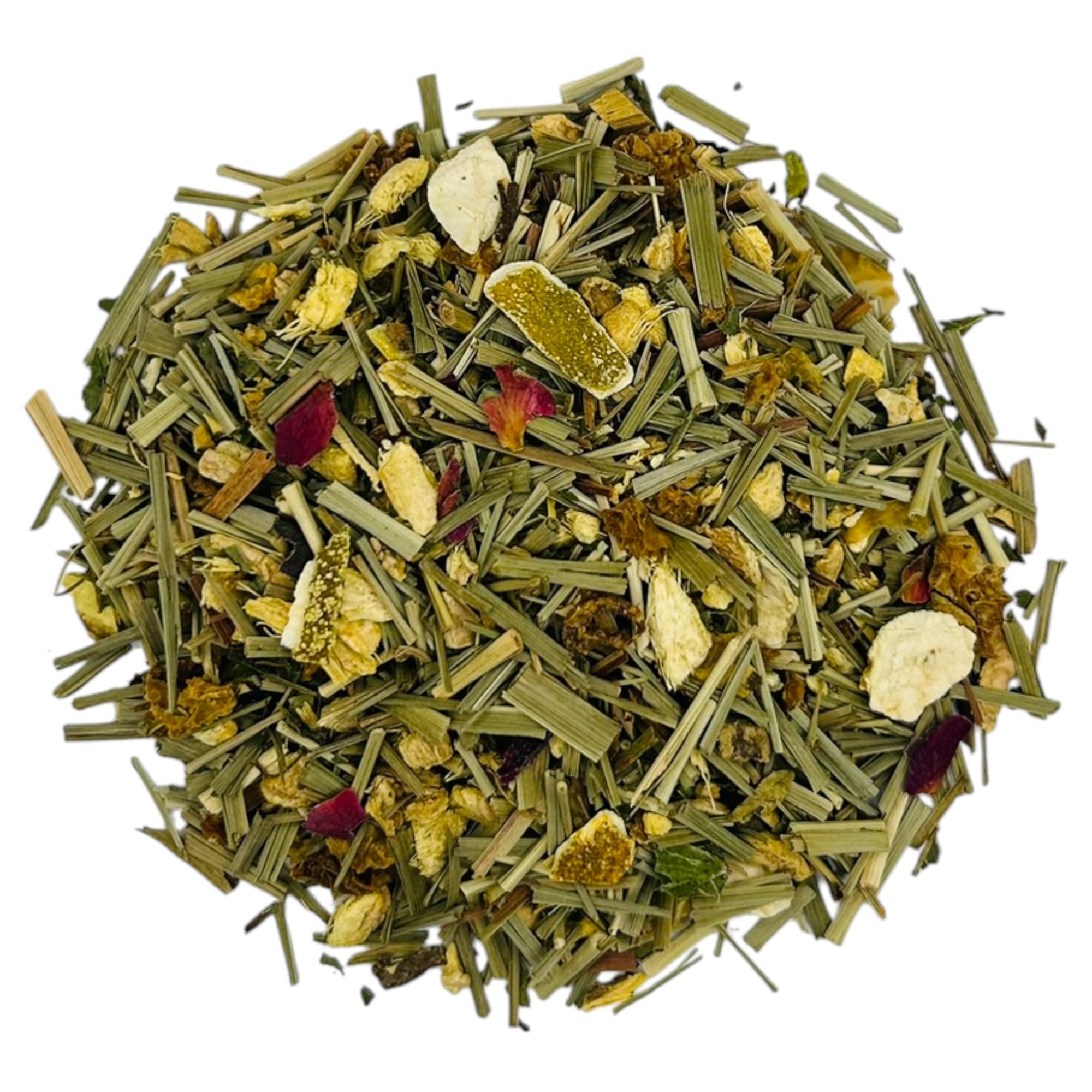 Té Herbal Premium de Ginger y Limón Fresco – 25g a 1,95kg – Mezcla de Hojas Sueltas a Granel (950 Gramos)