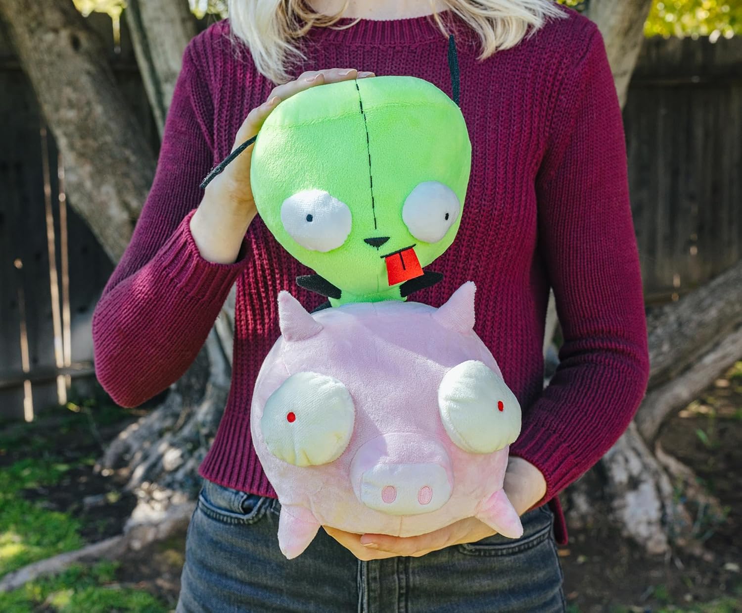 Nickelodeon Invader Zim Gir Riding Pig 10-Inch Plush, Huggable Soft Stuffed Animal