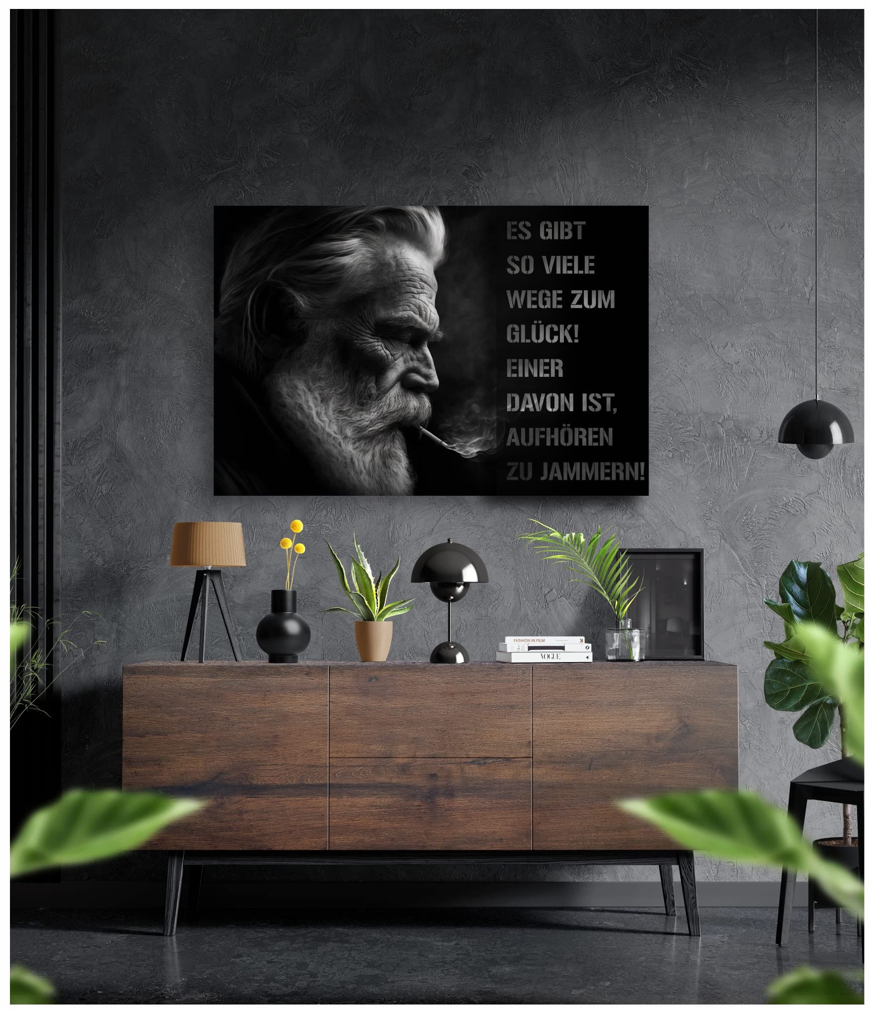 Manschin-Laserdesign Premium Wandbild aus Acrylglas oder Aluminiumverbund - KEIN LEINWANDBILD - modern design - Motivationsbild - Mindset (Aluverbund, 60x40cm)