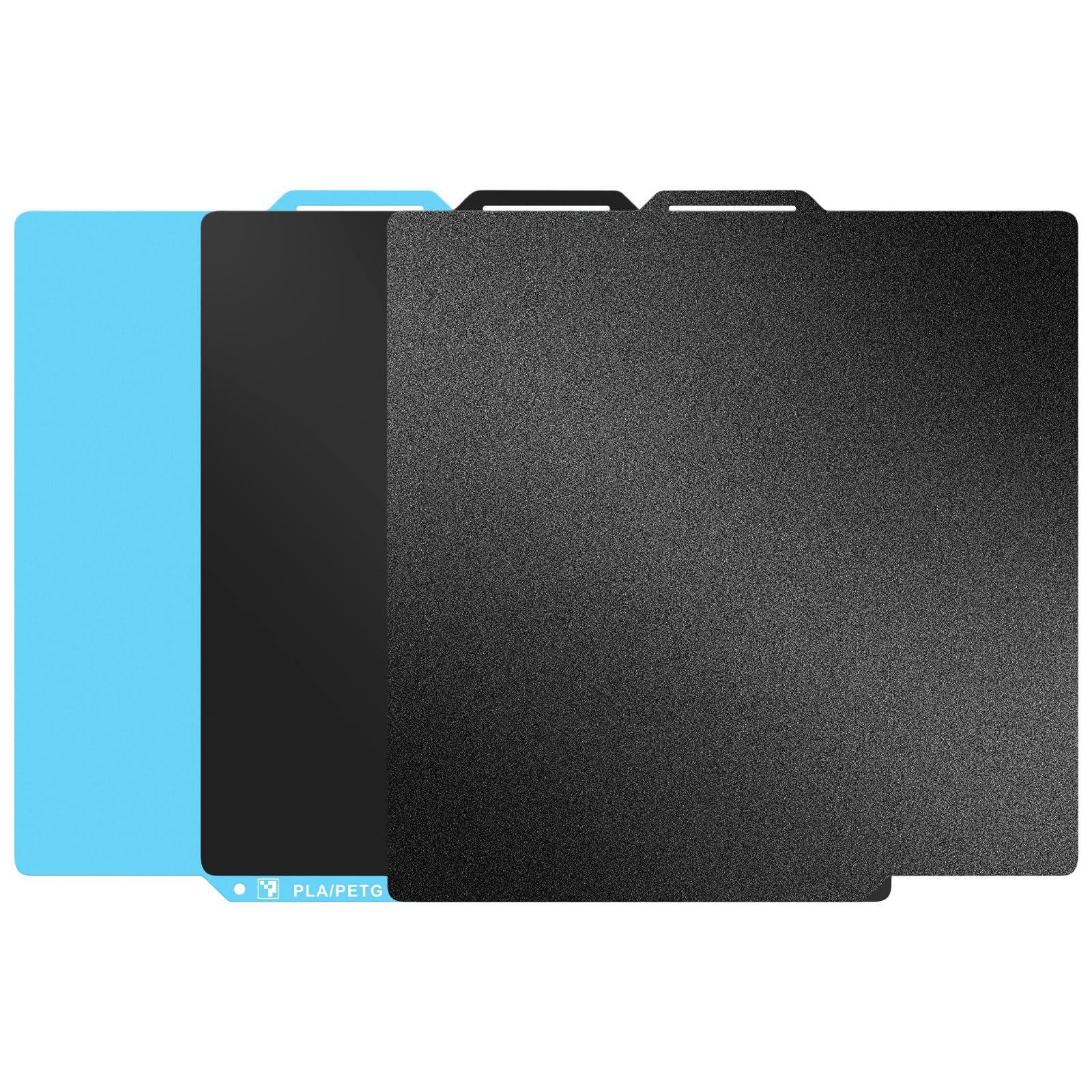 2PCS 3D Printer Platform Compatible with Bambu Lab P2S P1S A1 X1 X1C P1P, Blue Cold Build Plate Low-Temperature Print, Black PEI Smooth and Textured Sheet, Removable Flexible Printing Surface-image-36