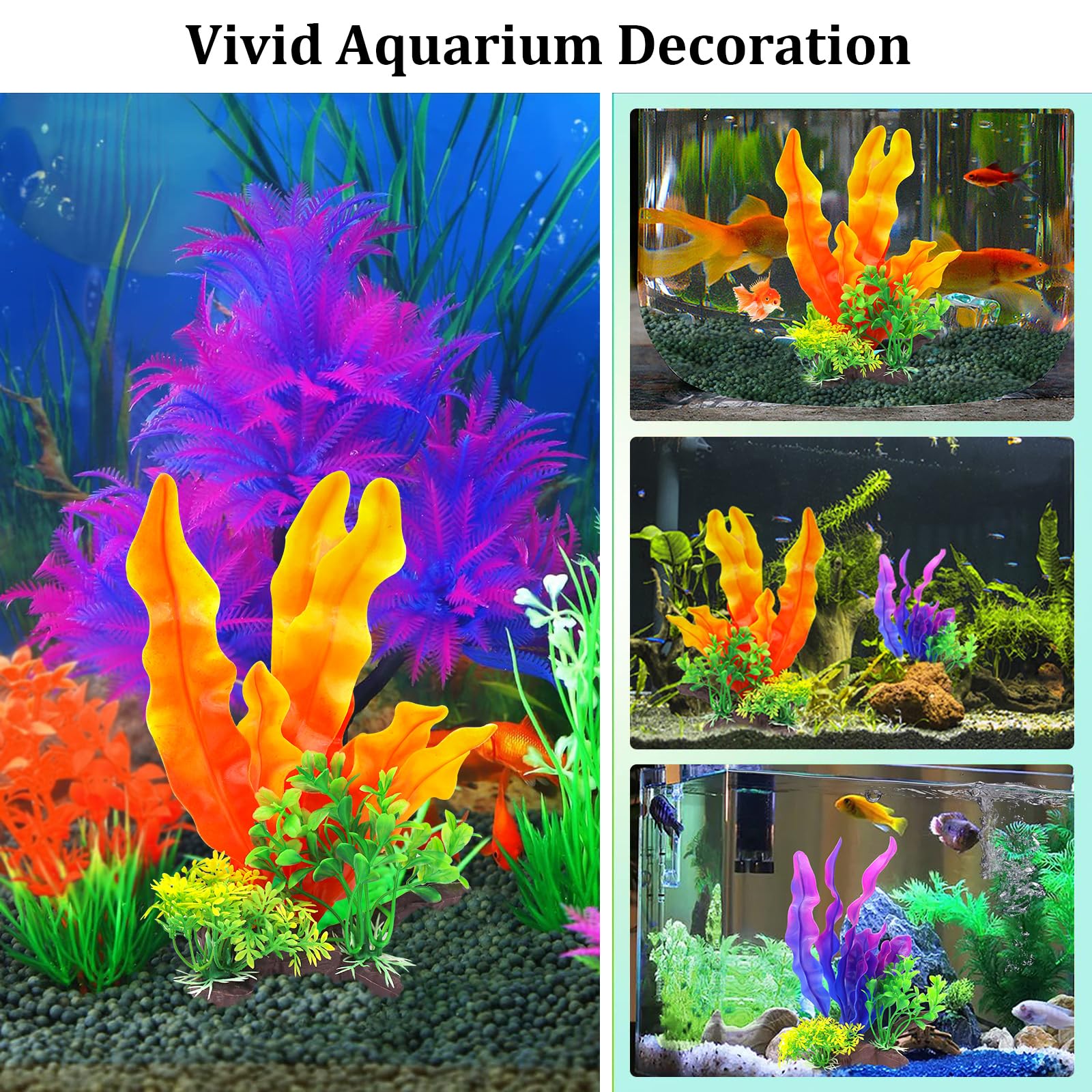 MultiValue Fish Tank Plants Decor - Image 4