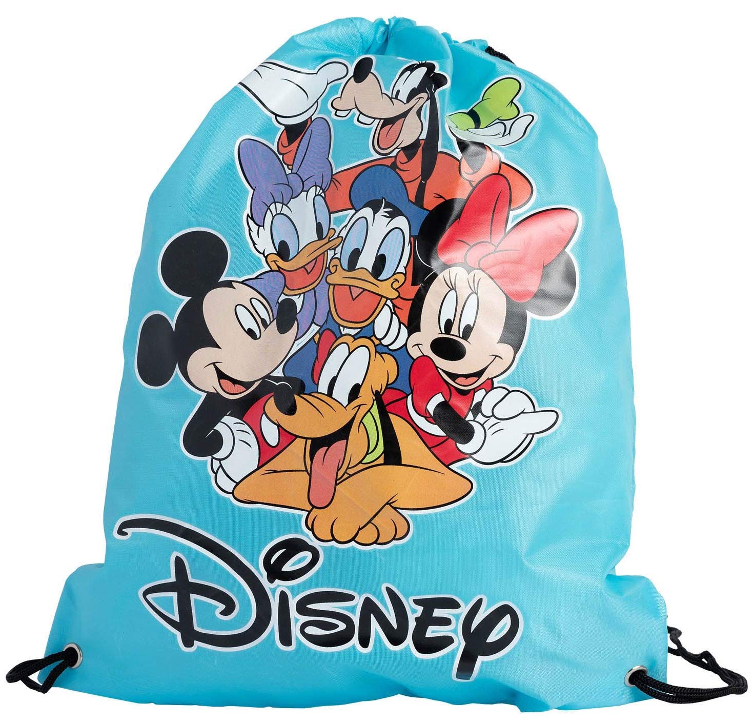 Disney Unisex Multicolor Tote 15" Sling Bag Mickey Mouse Minnie Donald Daisy Goofy Pluto Print