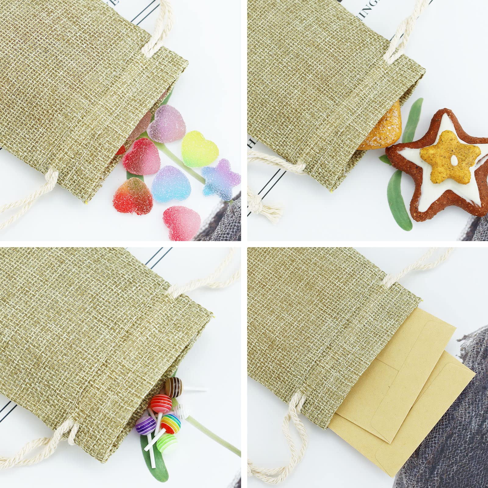 SZCXDKJ 10 Pcs Drawstring Hessian Bag - Image 4