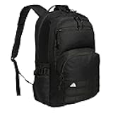 Interval Backpack with Laptop Sleeve, Lightweight Durable Book Bag for Women and Men, Black/White, One Size