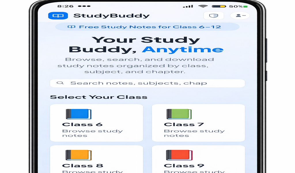 StudyBuddy Notes – Class 6-12 Notes PDF Download - App on Amazon Appstore