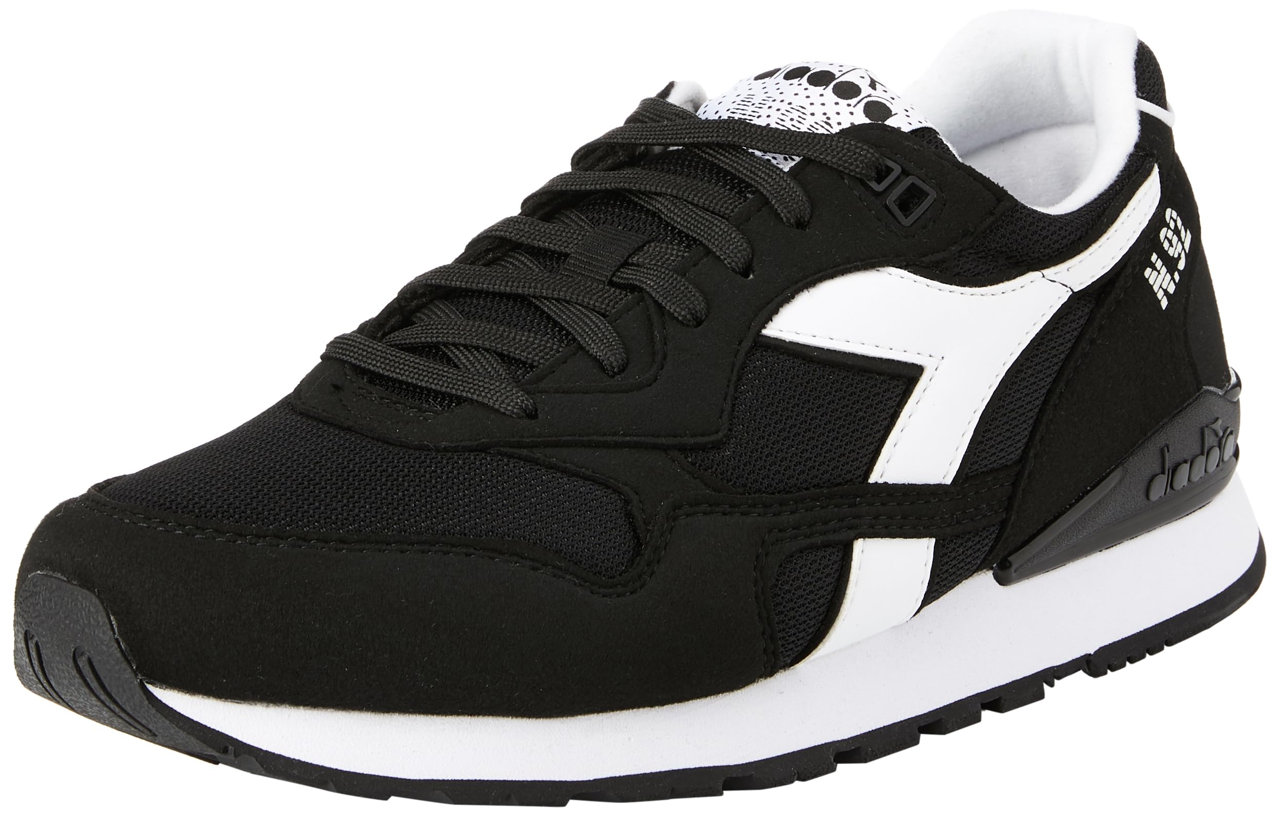 Diadora Unisex No. 92 Gymnastics Shoes, Black and White, 11.5 UK
