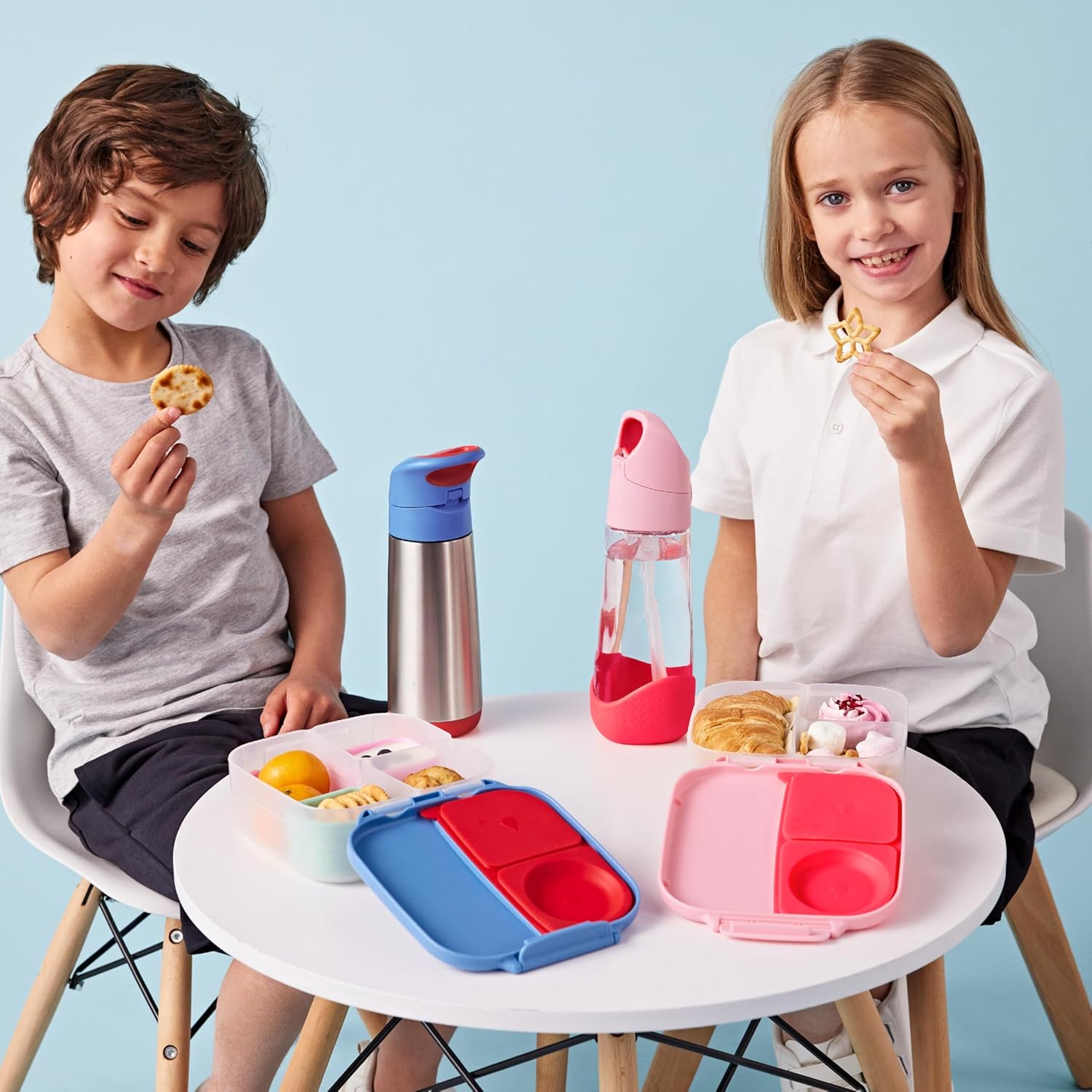 b.box Mini Lunch Box - 4.25 Cup Leak Proof Bento Box for Kids Ages 3+ - 3 Compartment Snack Containers, School Lunch Container, Dishwasher Safe, BPA-Free, PFAS-Free - Lemon Twist - Image 9