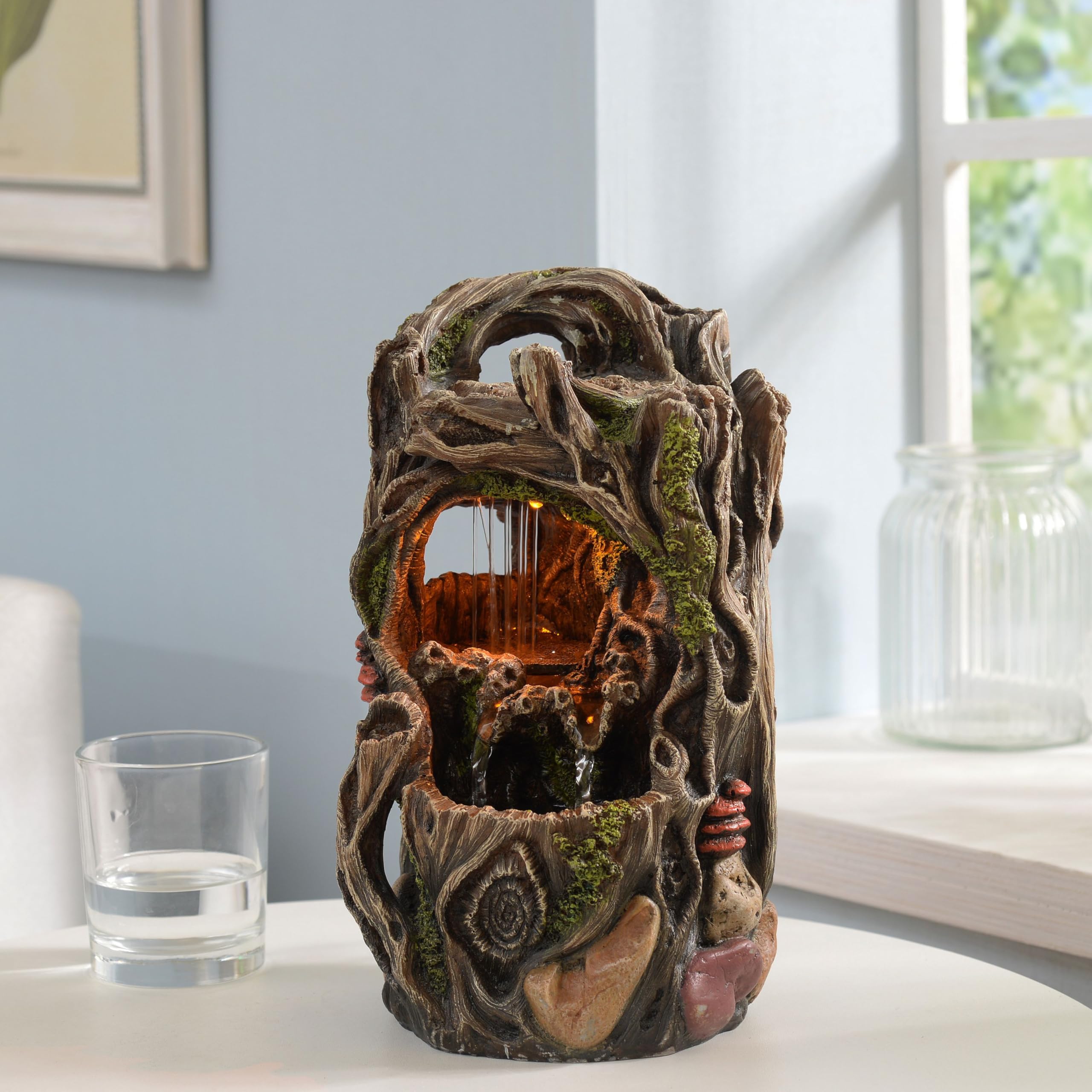 Amazon.com: MAOCHI Tabletop Water Fountain, Home Décor Soothing