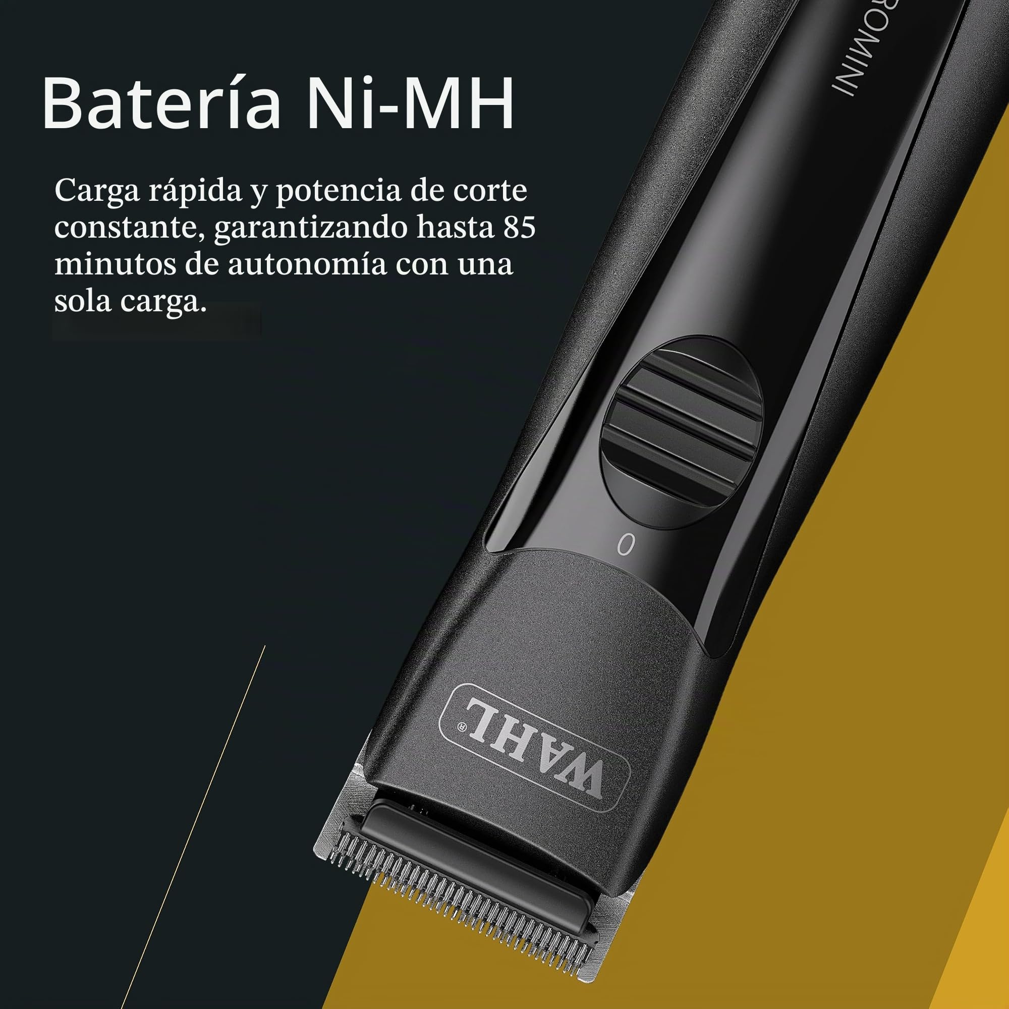 Wahl Chromini, Cortapelos de Acabado Inalámbrico, Indicador LED | Cortapelos de Acabado Inalámbrico, Cuchilla Cromada 0,4 mm de Cambio Rápido, Motor Silencioso, hasta 100 Minutos