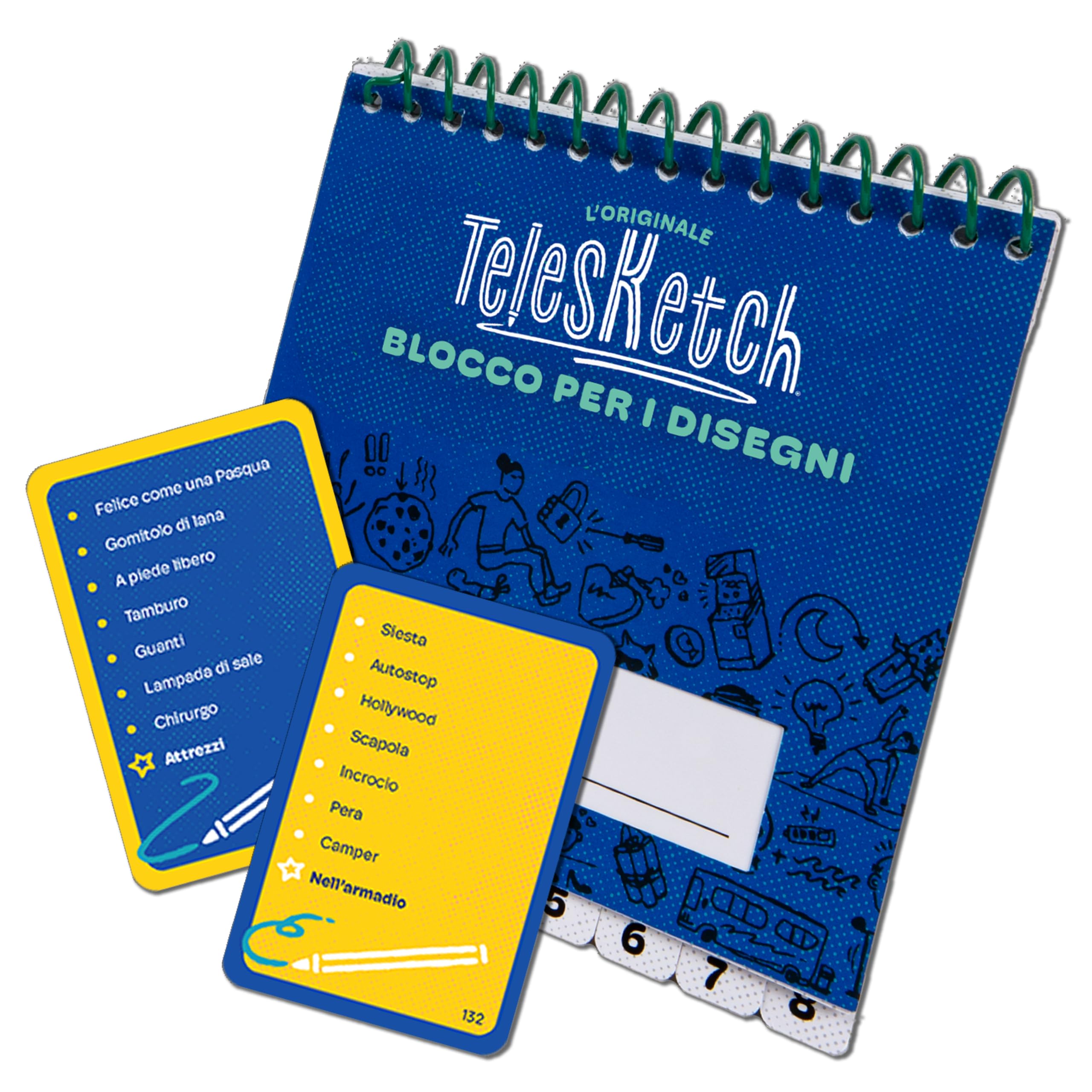 Asmodee Telesketch, Nouvelle Version, Jeu de Table, 10 Ans, 4 à 8 Joueurs, édition en Italien