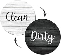 Vista 1 de Imán para lavavajillas con letrero de limpio o sucio, imán fuerte que dice limpio o sucio para lavavajillas, indicador universal de lavavajillas