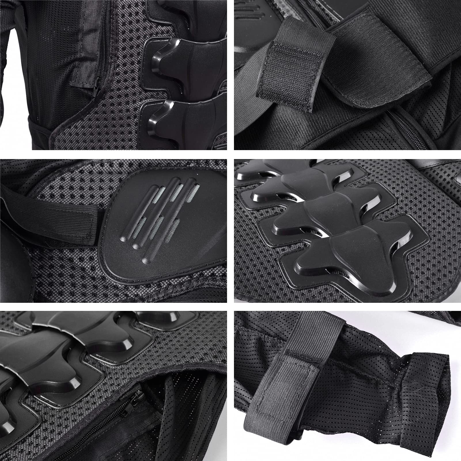 Traje Armadura de Motocicleta de Campo traviesa para Hombre, Pecho + Pantalones,Dorsal Guardia Carrera Corporal,Ropa Protectora de Carreras de Moto/Peto Motocross Enduro