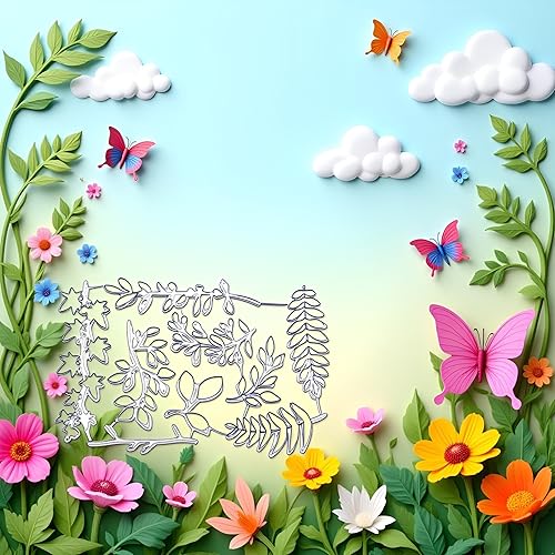 Miniatura 5 de Plantilla de metal para plantas de hojas, hierba, troqueles de corte en relieve, álbum de recortes, álbum de fotos, manualidades, troqueles de