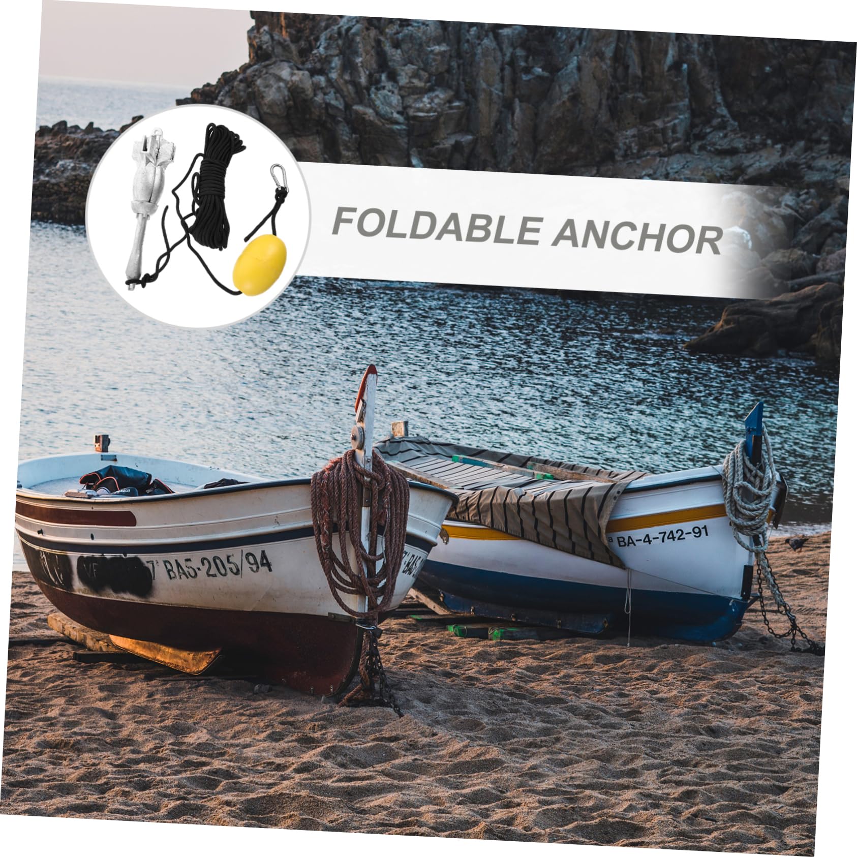 POPETPOP Ancora Corda ormeggio Kayak Ancore Accessori per Canoa Accessori per Barche