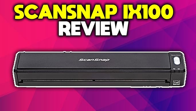 Amazon.com: ScanSnap iX100 Wireless Mobile Portable Scanner