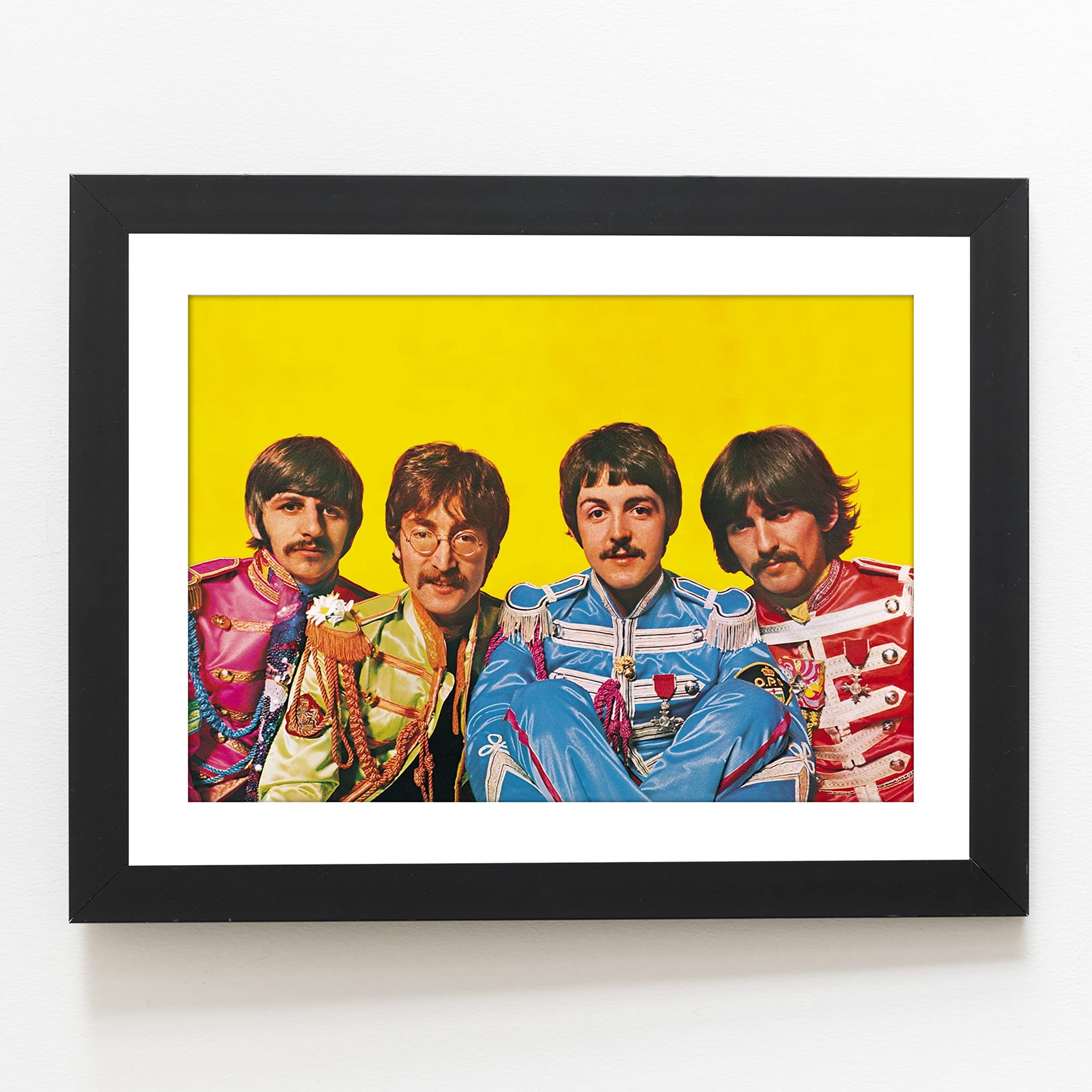 Craftolive The Beatles Classic Wall Poster Frame for Wall Decor, Room Decor, Home Decor, Study Room, Office, Gift Framed Poster, Wall Frame