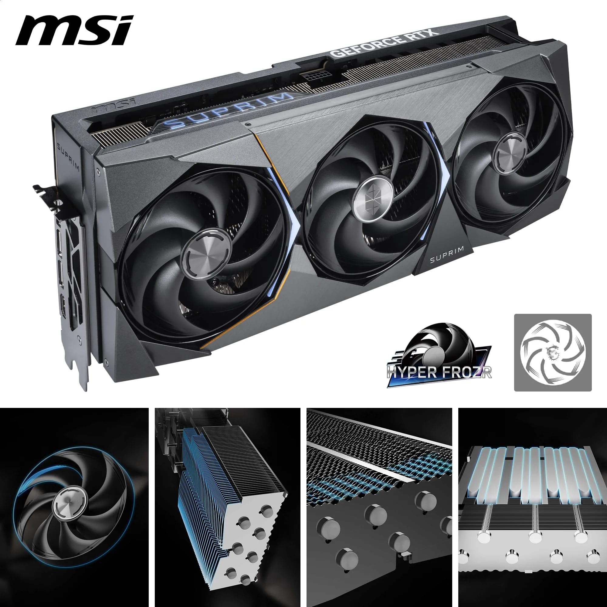 グラフィックボード・グラボ・ビデオカード MSI RTX5090 suprim SOC MSI GeForce RTX™ 5090 32G SUPRIM SOC