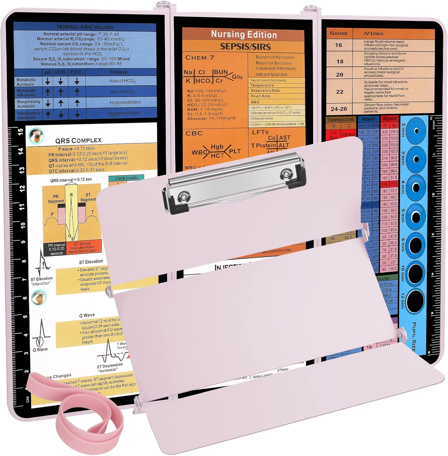 Nursing Clipboard, Nursing Clipboard Foldable with Nursing